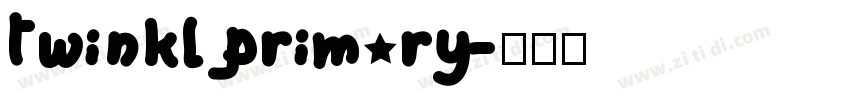 twinkl primary字体转换
